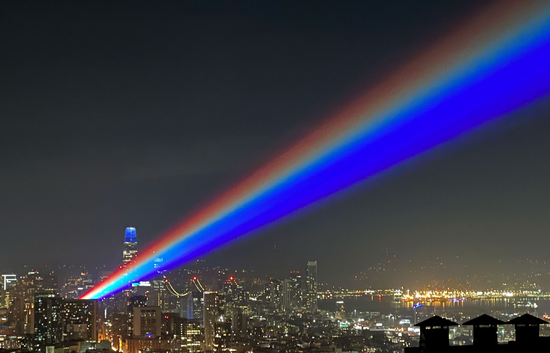 Pride Lasers uniting San Francisco